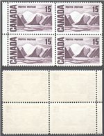 Canada Scott 463ii MNH Block (P)